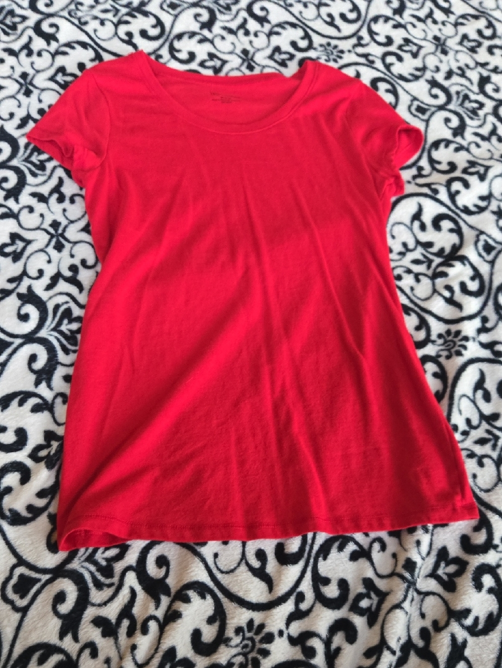 No Boundaries Red Crew Neck Tee